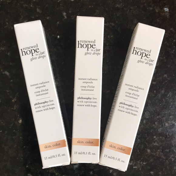 Philosophy Other - New PHILOSOPHY - GLOW DROPS. Renewed Hope In A Jar Glow Drops. Lot of 3!